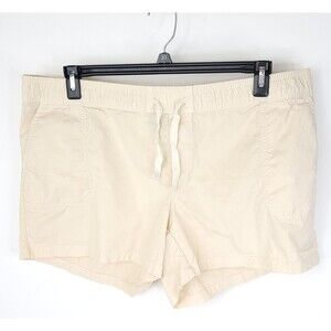 North Face Shorts Womens Size XL Pull On Athletic TNF Cream Tan Motion New